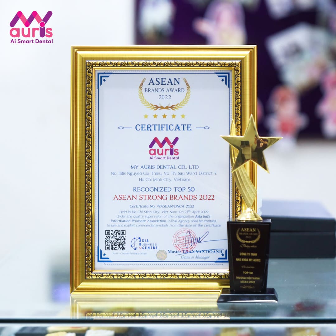 My Auris đạt Top 50 Nha khoa uy tín tại Đông Nam Á