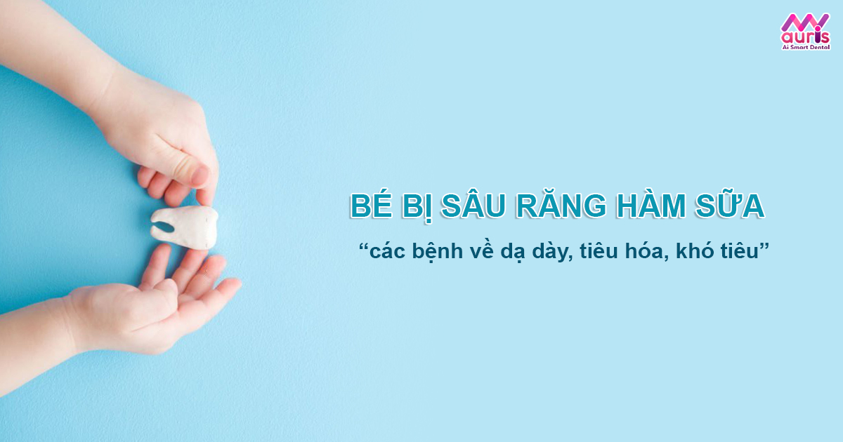 bé bị sâu răng sữa