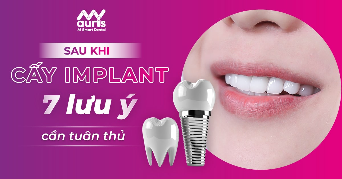 sau khi cấy Implant