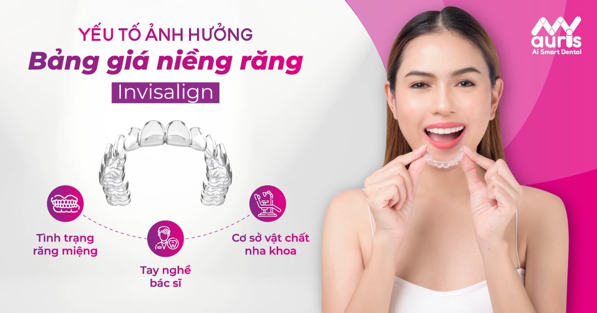 Yếu tố ảnh hưởng bảng giá niềng răng Invisalign là gì?