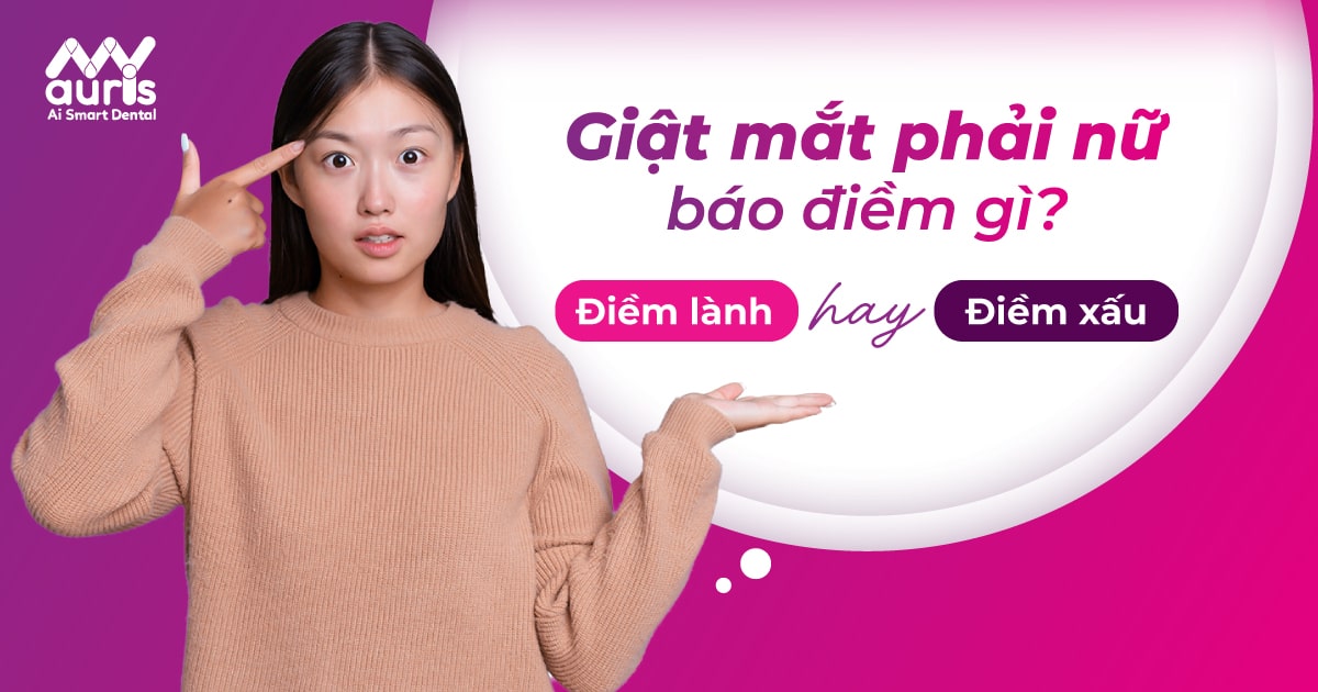 giật mắt phải nữ báo điềm gì