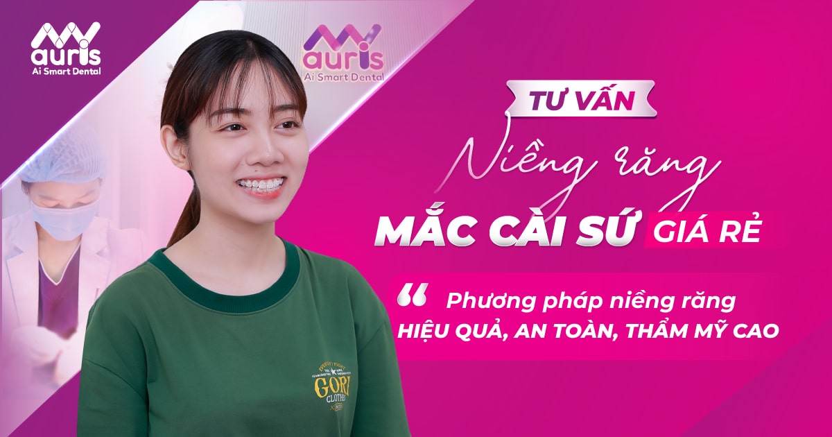 niềng răng mắc cài sứ giá rẻ