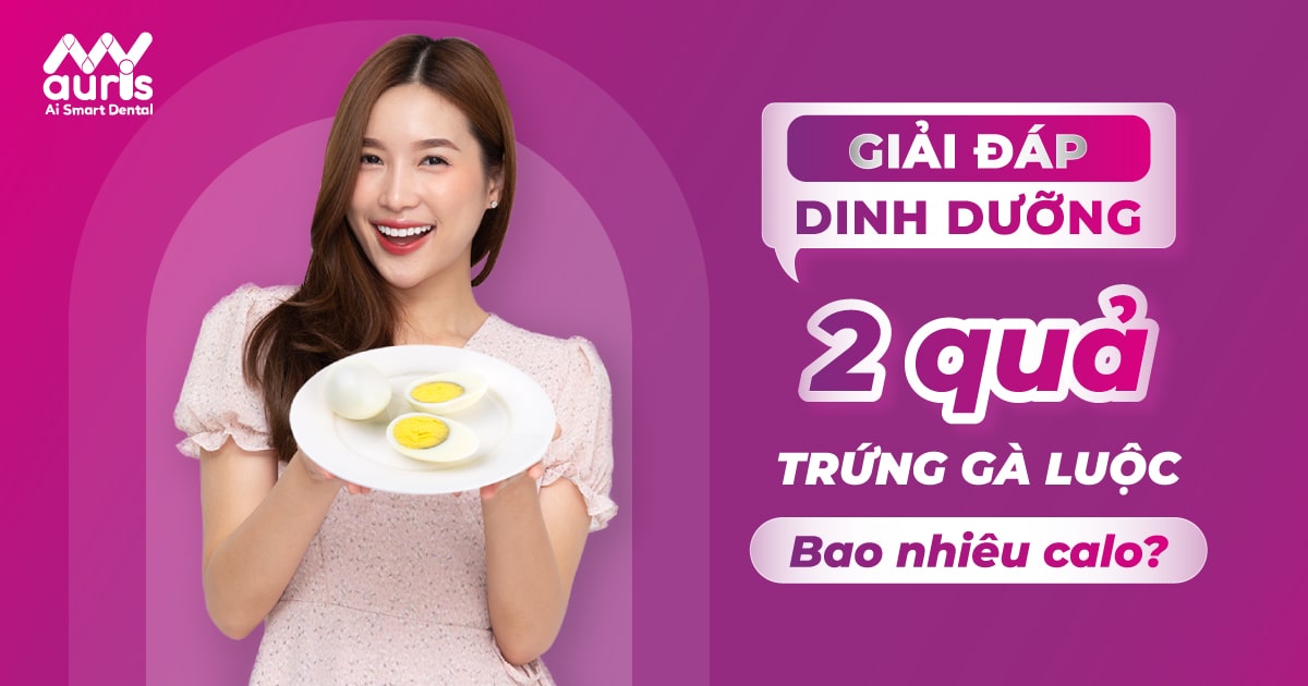 2 quả trứng gà luộc bao nhiêu calo?