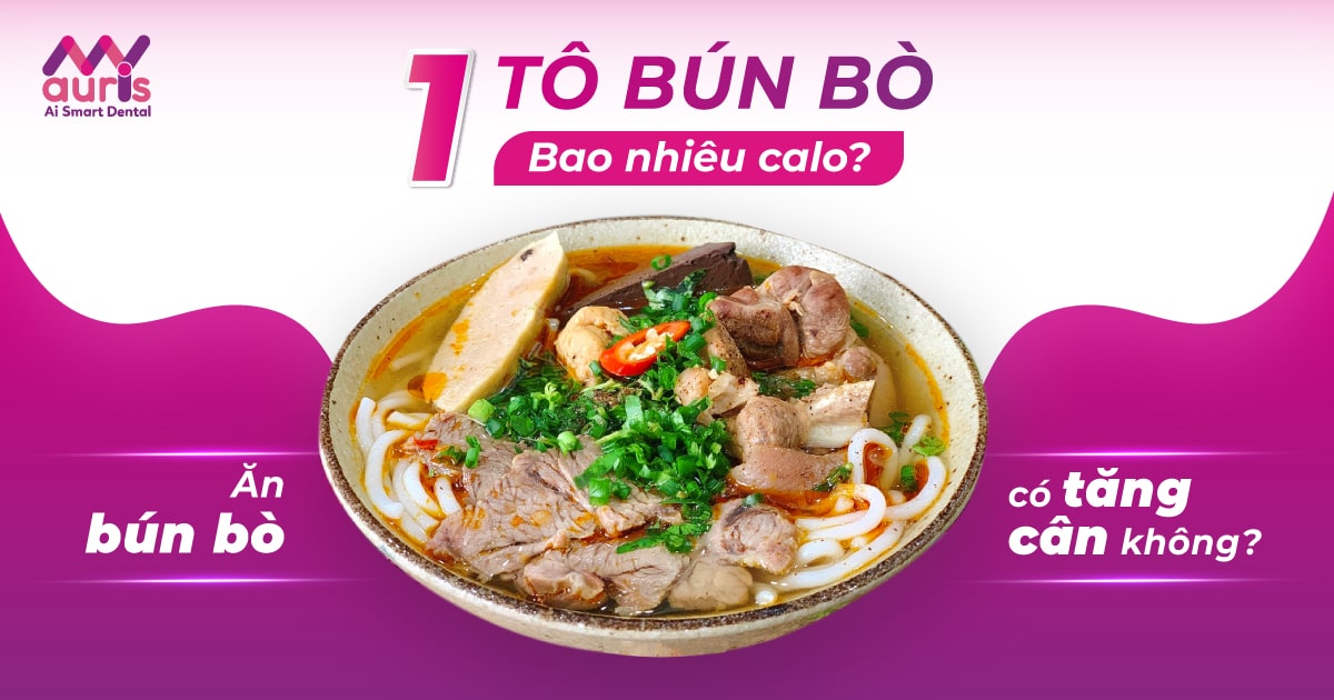 1 tô bún bò bao nhiêu calo