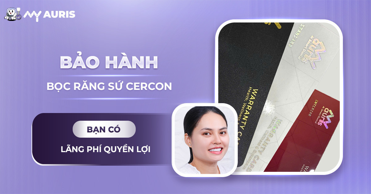 bảo hành bọc răng sứ Cercon