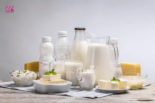 Sữa và các sản phẩm từ sữa - Niềng răng ăn món gì tốt cho sức khỏe, hạn chế đau nhức? 