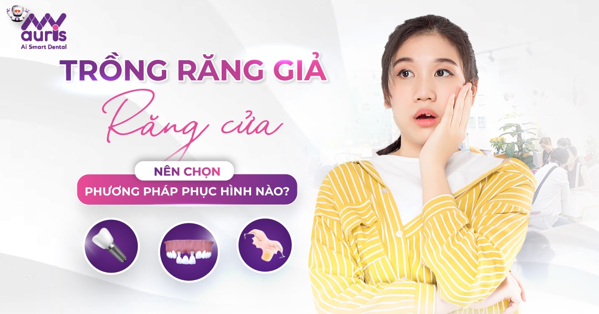 trồng răng giả răng cửa