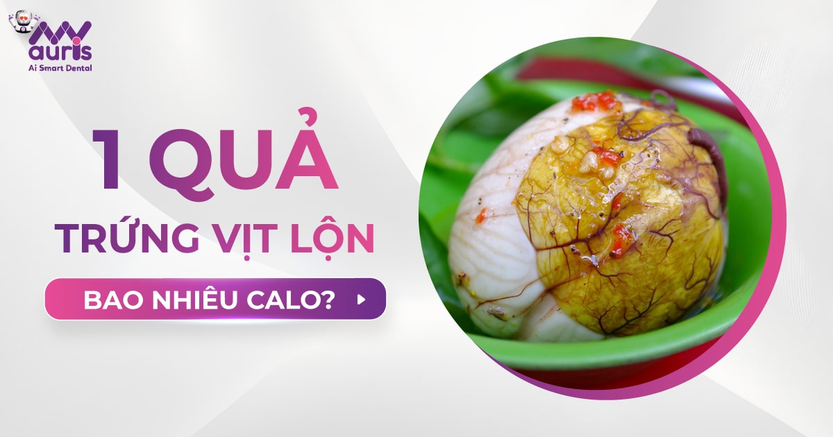 hột vịt lộn bao nhiêu calo