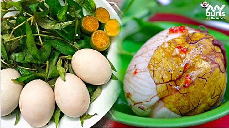 hột vịt lộn bao nhiêu calo