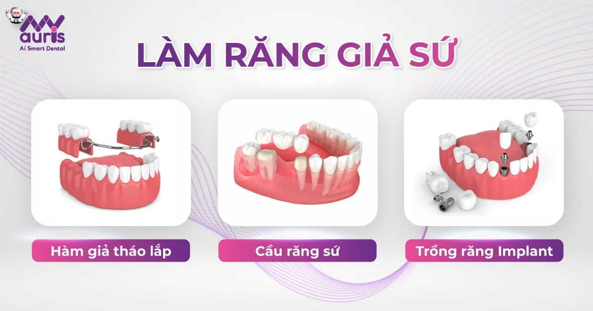 Làm răng giả sứ với 3 phương pháp phổ biến nha khoa