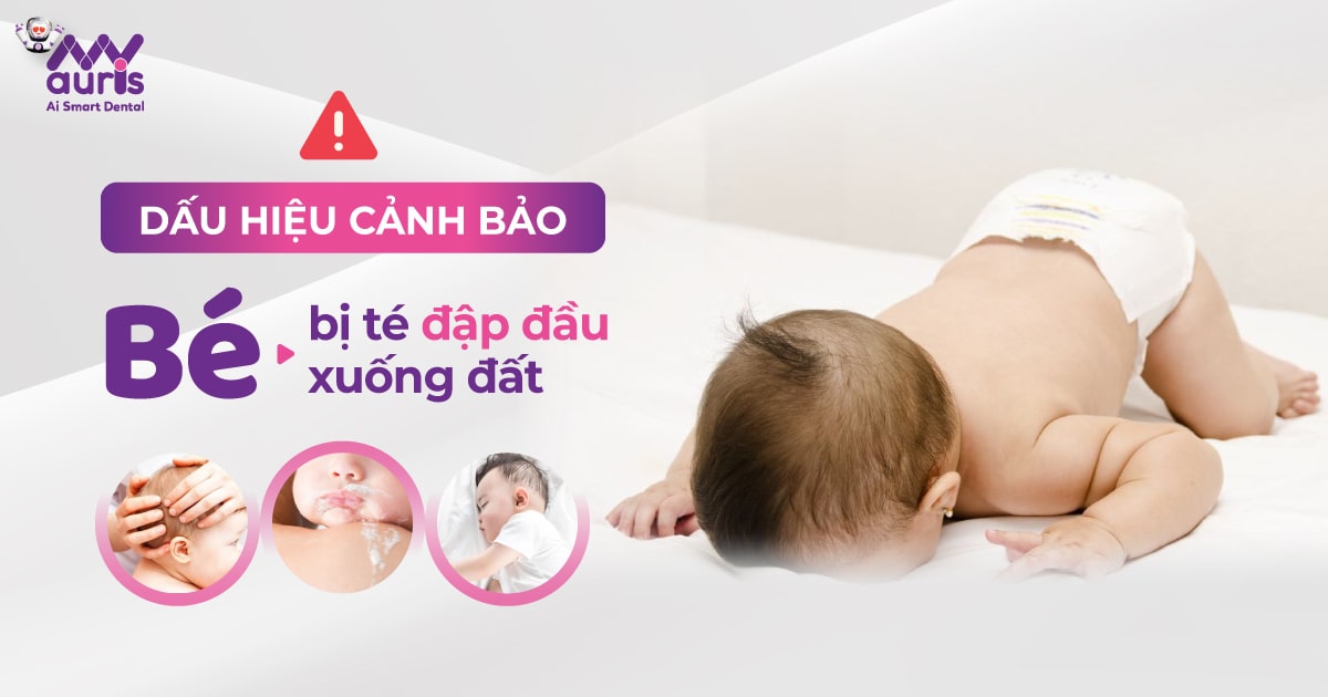 6 dấu hiệu cảnh báo khi bé bị té đập đầu xuống đất