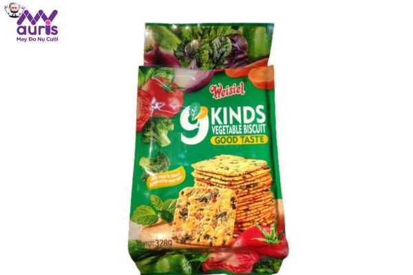 Sử dụng 9 kinds vegetable biscuit trong chế độ ăn kiêng được không?