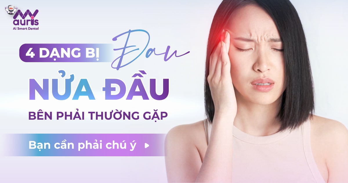 bị đau nửa đầu bên phải