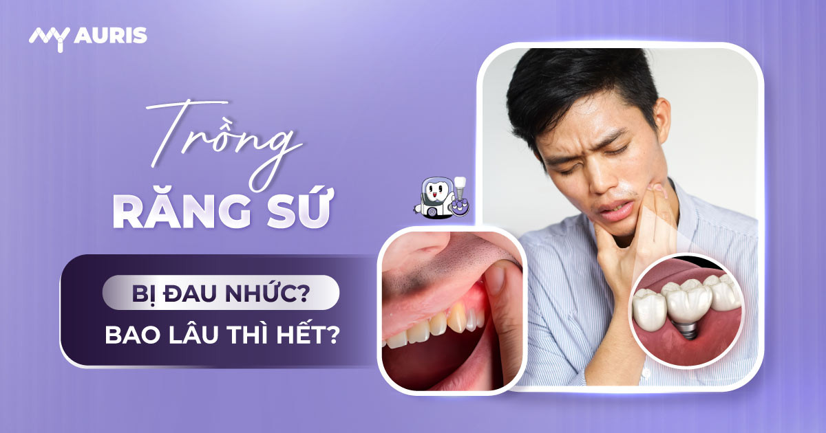 trồng răng sứ bị đau nhức