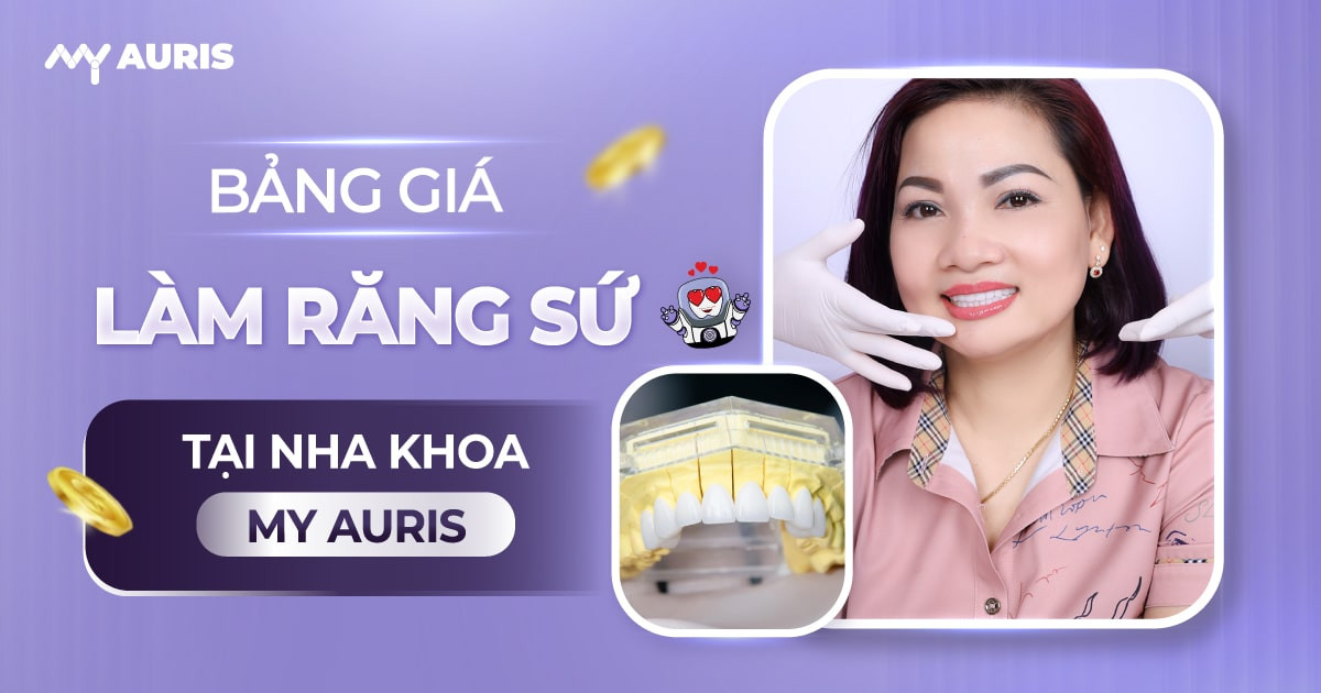 bảng giá răng sứ, bảng giá bọc răng sứ