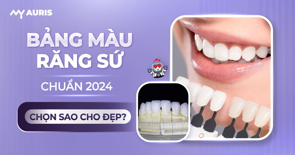 bảng màu răng sứ,màu răng sứ, răng sứ màu nào đẹp, răng sứ trắng đục