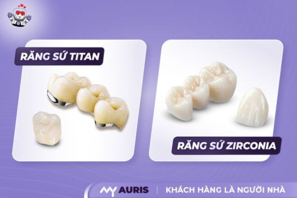 răng sứ titan và răng sứ zirconia