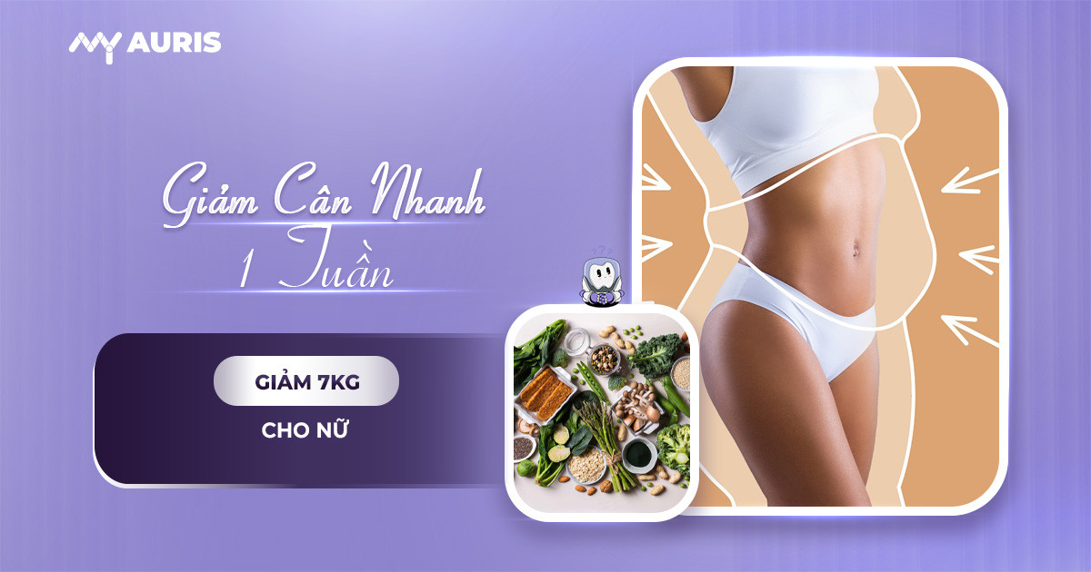 giảm cân nhanh trong 1 tuần 7kg cho nữ