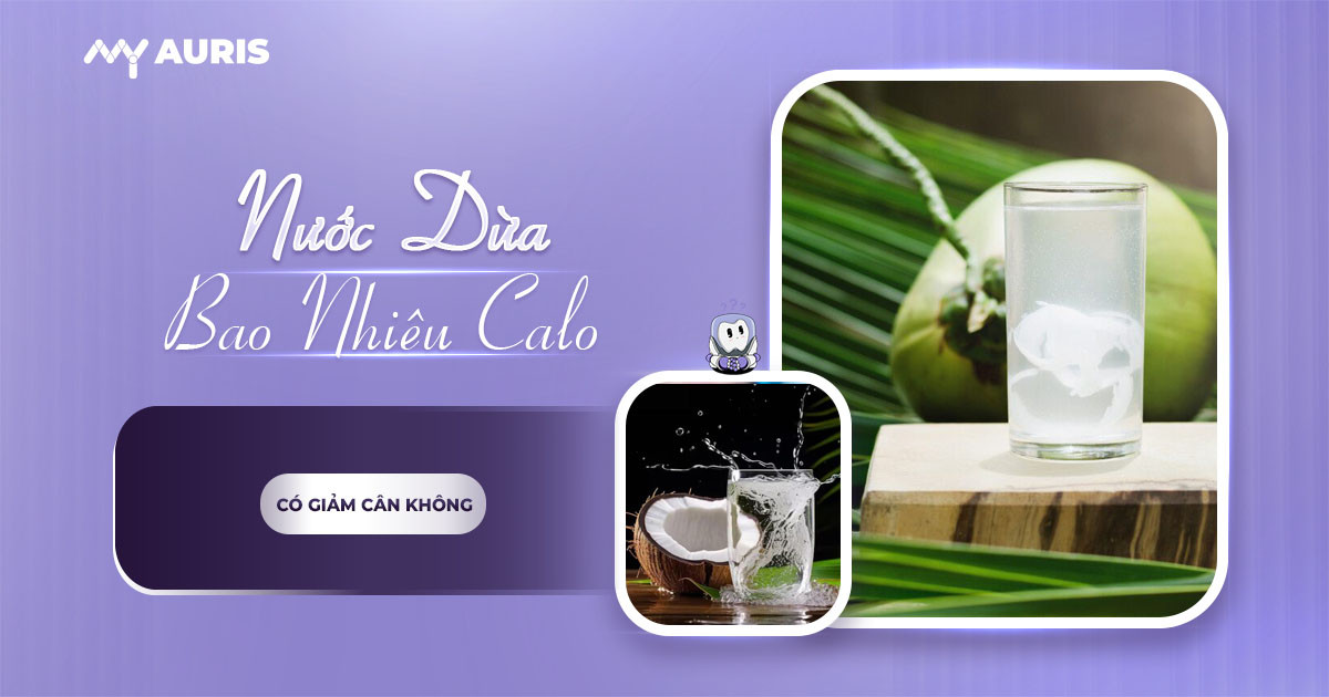 nước dừa bao nhiêu calo