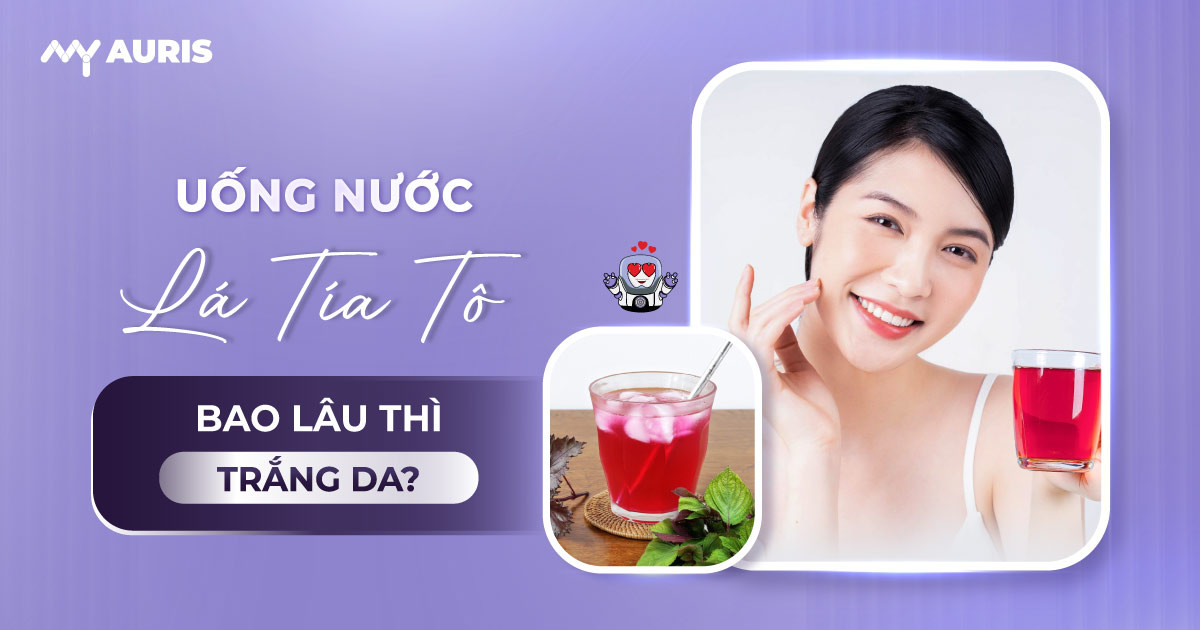 uống nước lá tía to bao lâu thì trắng da