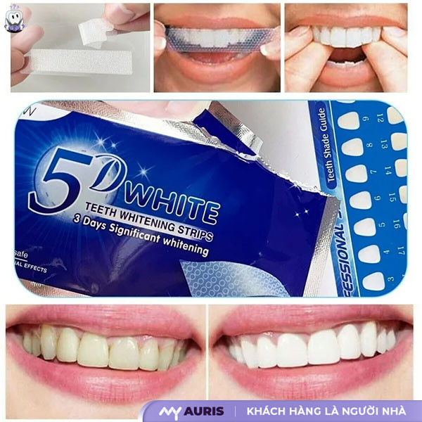 miếng dán răng 5d white