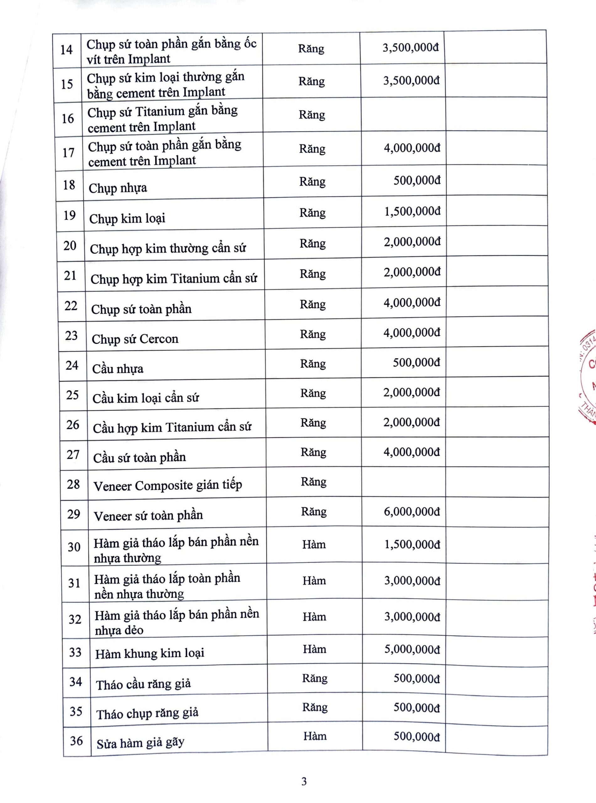 Bảng Giá-hình ảnh-1