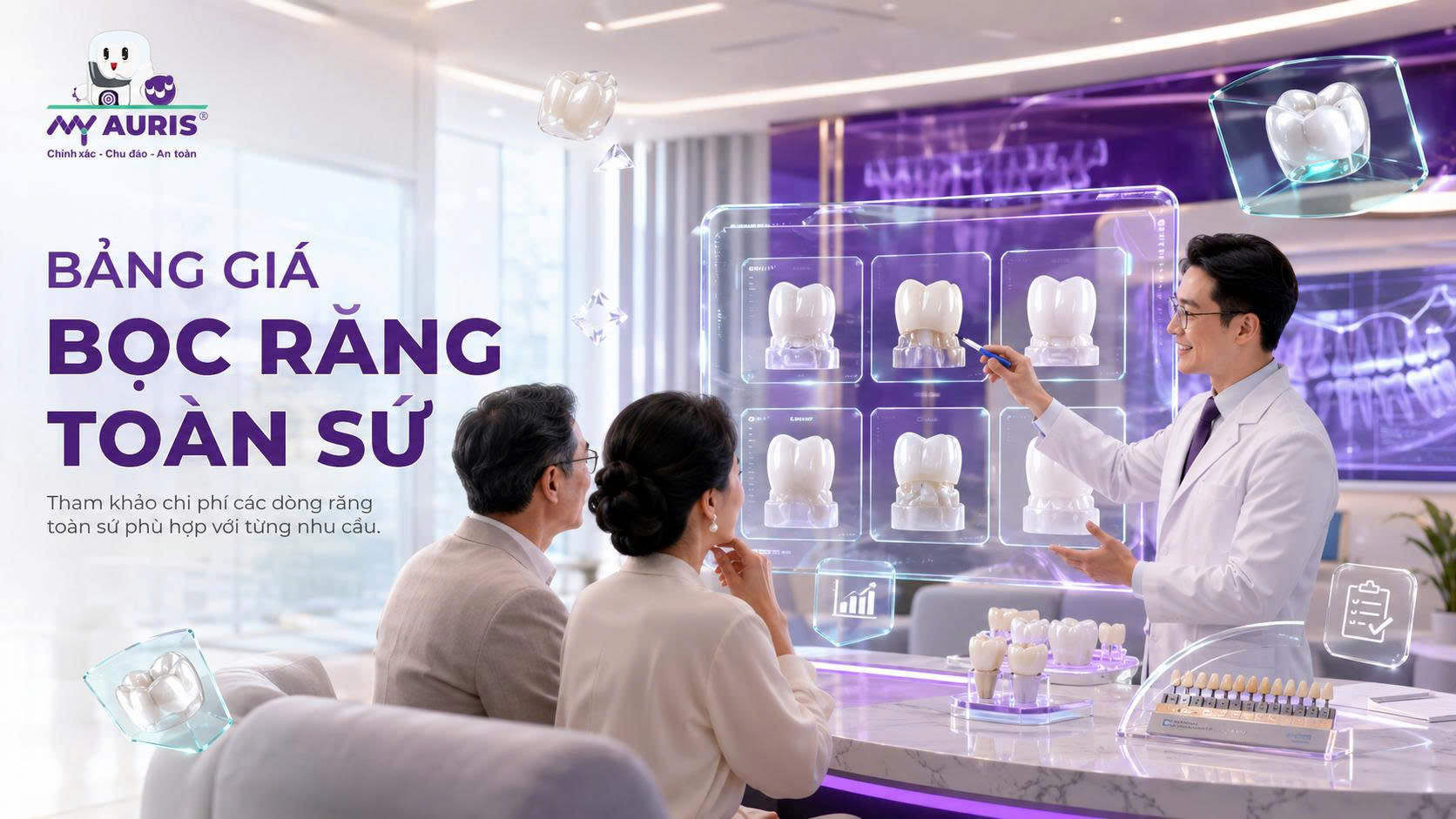 Bảng giá bọc răng toàn sứ