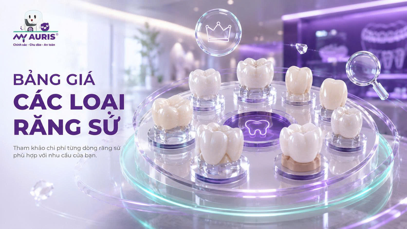 Bảng giá các loại răng sứ