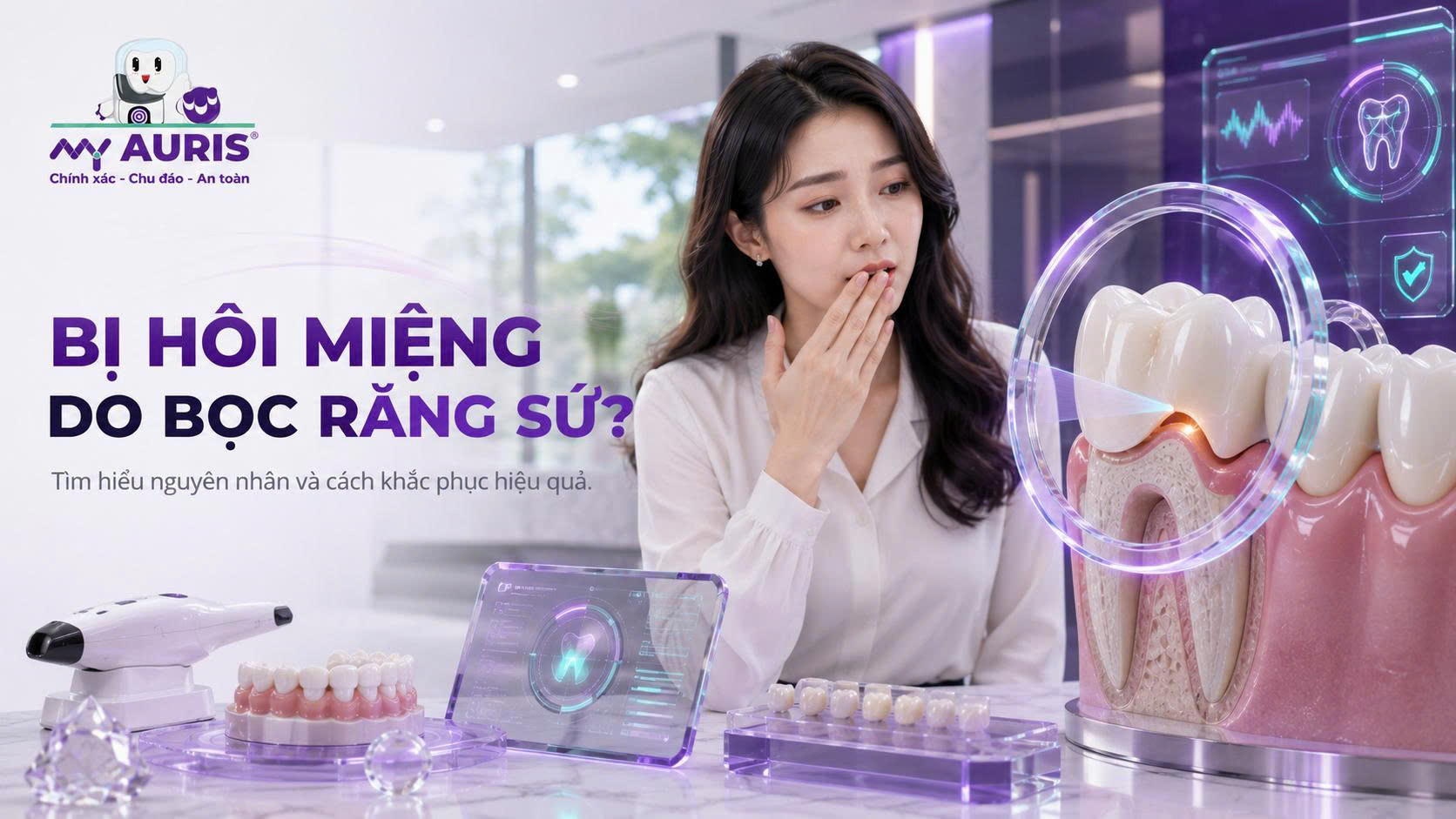 Bị hôi miệng do bọc răng sứ Bị hôi miệng do bọc răng sứ