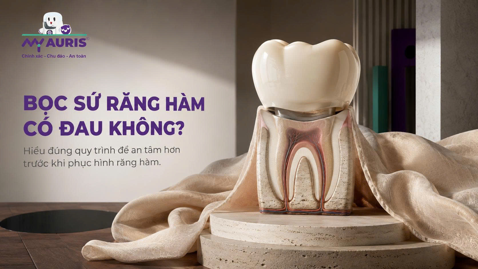 Bọc sứ răng hàm có đau không