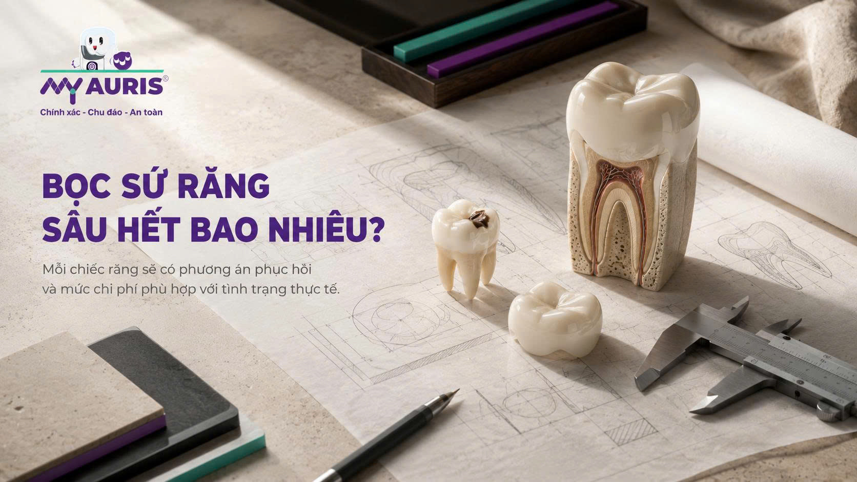 Bọc sứ răng sâu hết bao nhiêu