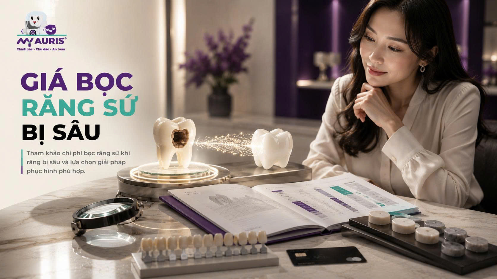 Giá bọc răng sứ bị sâu